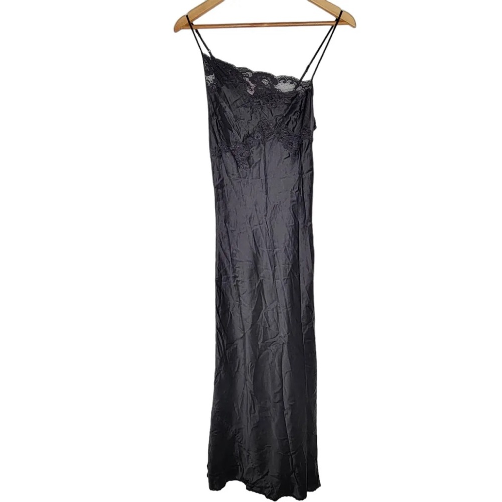 SOLD // Vintage 90’s Y2K 100% Silk Slip Dress Silk Dress - Picture 8 of 8